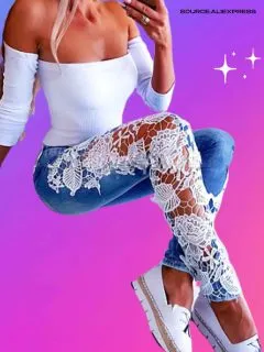 what to wear with crochet jeans