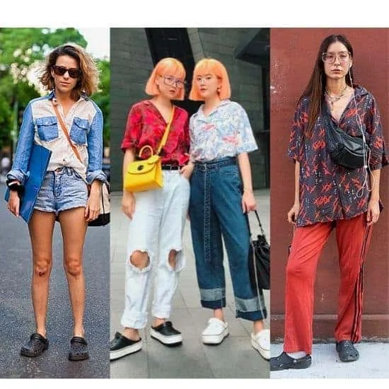 what to wear with crocs - lady outfit ideas