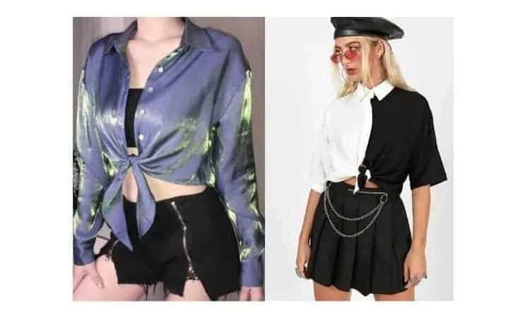 what to wear with cropped button-down shirts