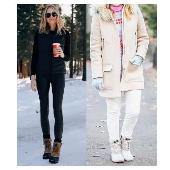 what to wear with duck boots, what to wear with bean boots, duck boots outfits ladies