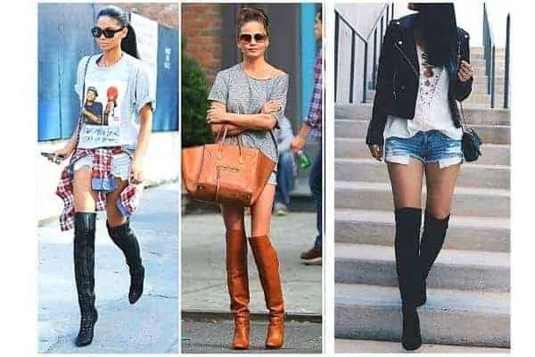 What to wear with flat over the knee boots?