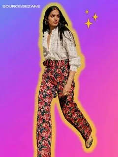 What to wear with jacquard pants