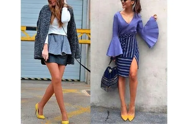 What to wear with mustard yellow shoes