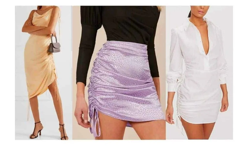 what to wear with a ruched / ruching dress