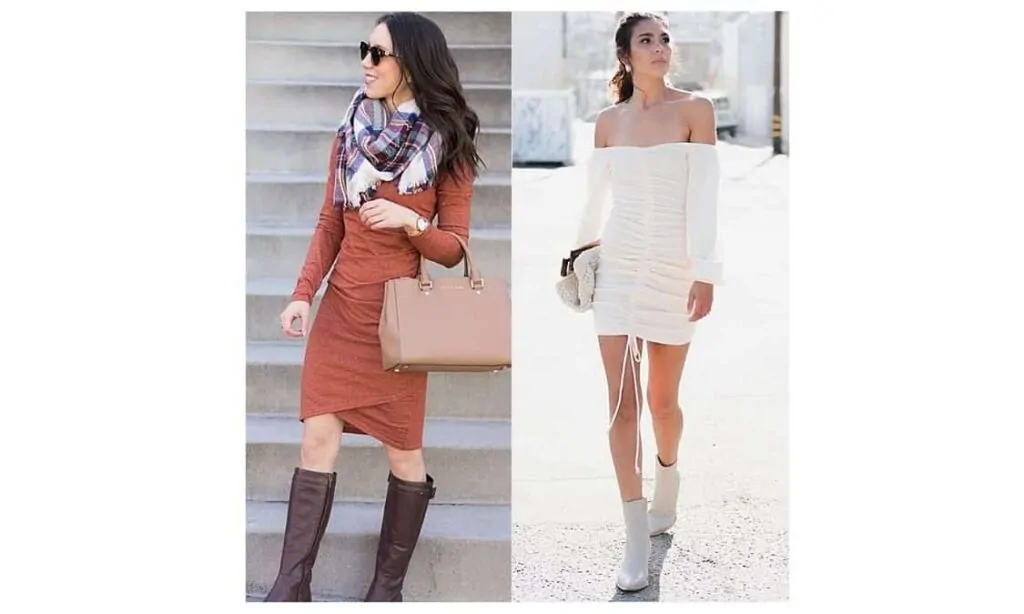 what to wear with a ruched / ruching dress