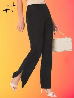 what to wear split leg pants