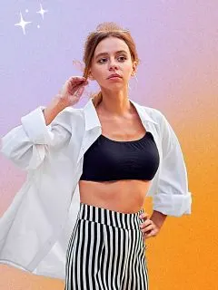 what to wear with striped pants