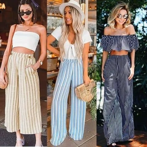 what to wear with striped pants