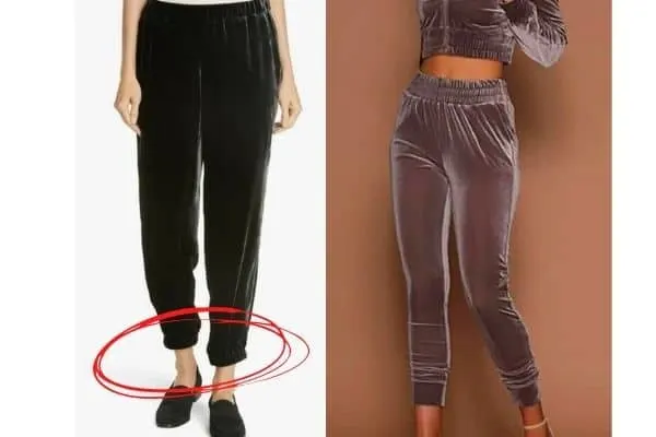 What to wear with velvet joggers / velvet pants?