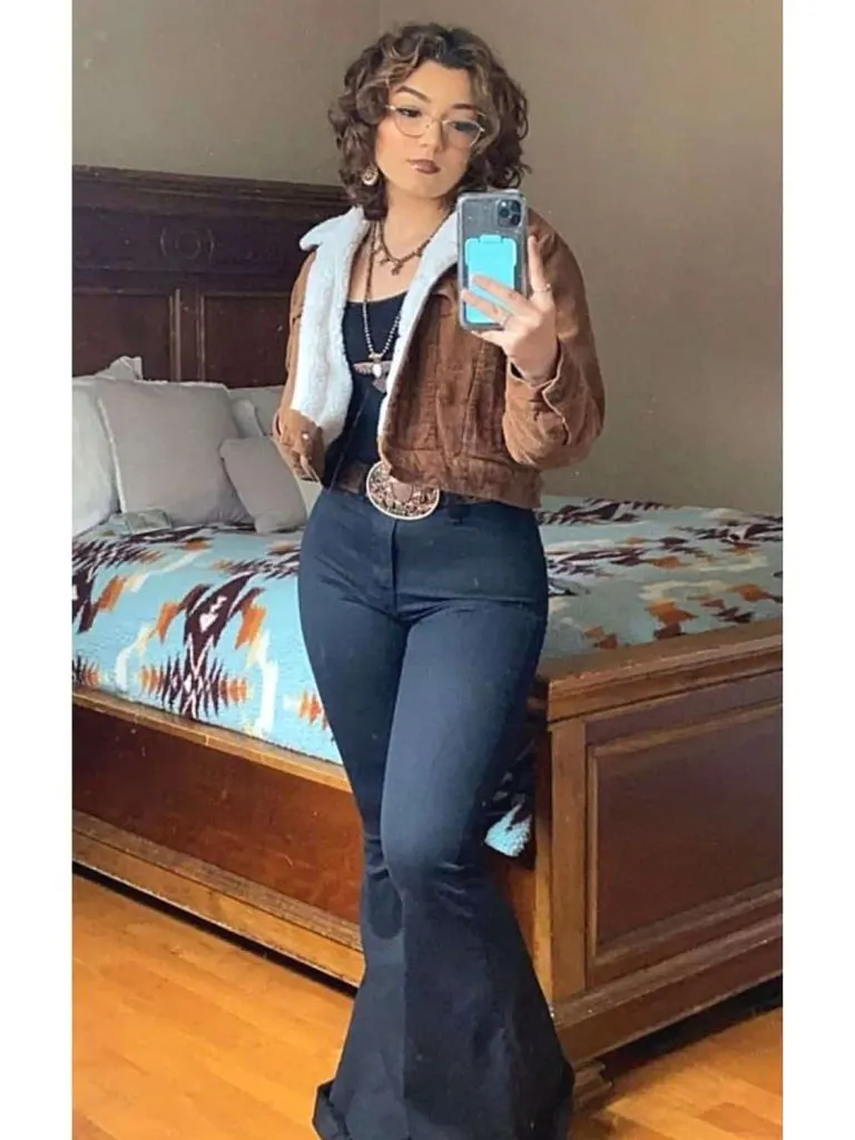 cute country outfits with jeans bell bottom